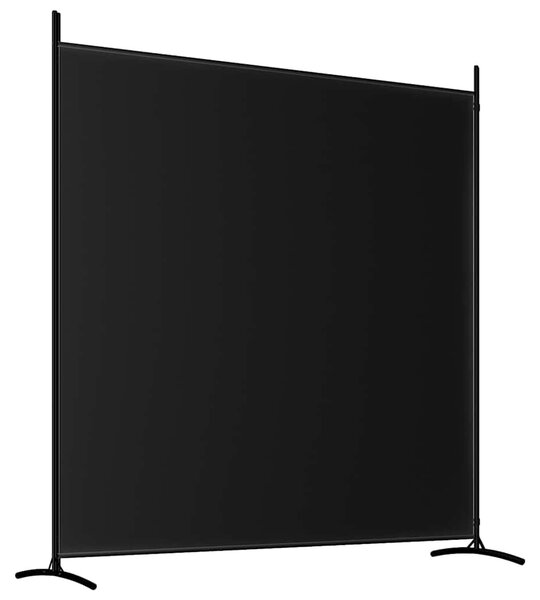 2 paneles fekete szövet térelválasztó 348 x 180 cm