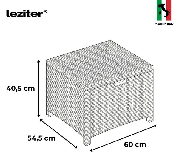 Leziter Venus II 8 személyes kerti bútor garnitúra barna