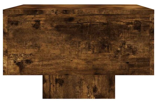 Füstös tölgy színű szerelt fa dohányzóasztal 100x49,5x31 cm