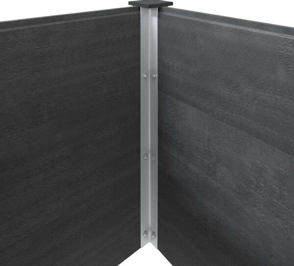 Szürke WPC kerti magaságyás 300x100x91 cm