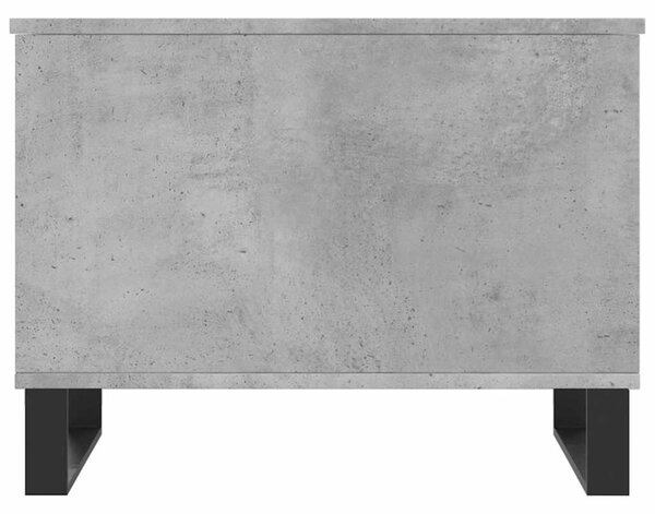 Betonszürke szerelt fa dohányzóasztal 60 x 44,5 x 45 cm