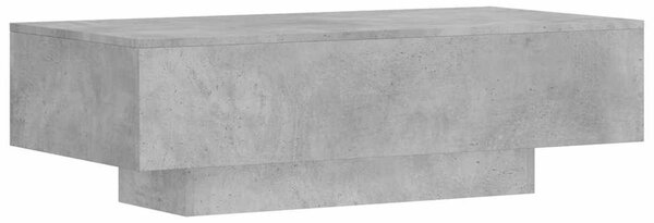 Betonszürke szerelt fa dohányzóasztal 100x49,5x31 cm