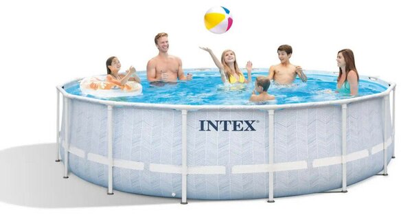 Intex MetalPrism Set Chevron medence 488 x 122 cm (26746)
