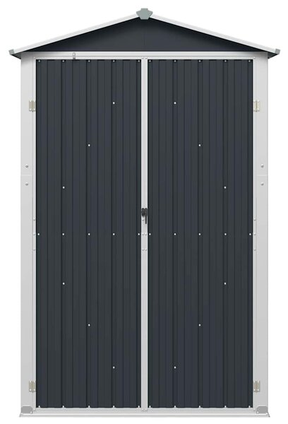 Antracitszürke horganyzott acél kerti fészer 116x45x175 cm