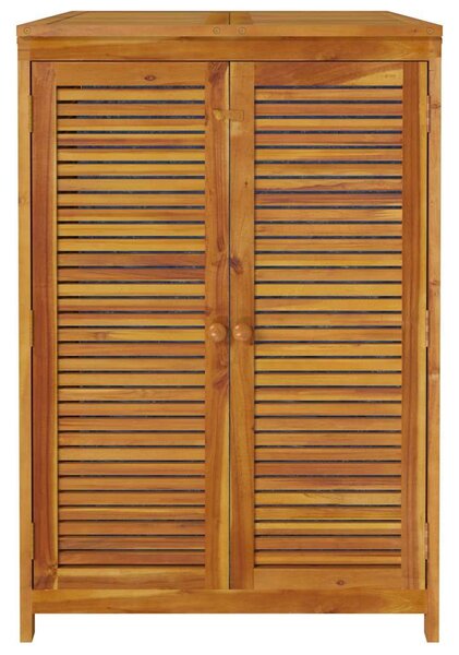 Tömör akácfa kerti tárolóláda 70 x 87 x 104 cm