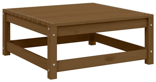 Mézbarna tömör fenyőfa kerti lábtartó 70 x 70 x 30 cm