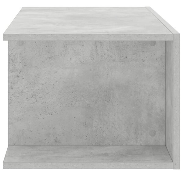Betonszürke TV-szekrény LED lámpákkal 90 x 39 x 30 cm