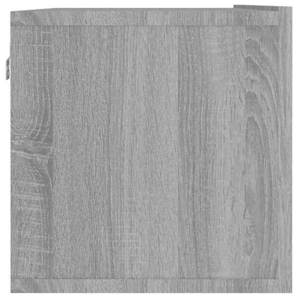 Szürke sonoma színű szerelt fa TV-szekrény 120 x 30 x 30 cm