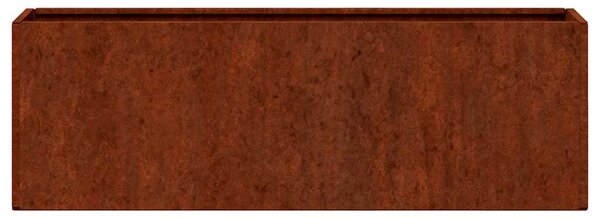 2 db rozsda színű corten acél fali növénytartó 53 x 10 x 17 cm