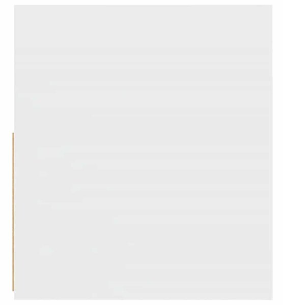 2 db fehér éjjeliszekrény LED-del 60 x 35 x 40 cm
