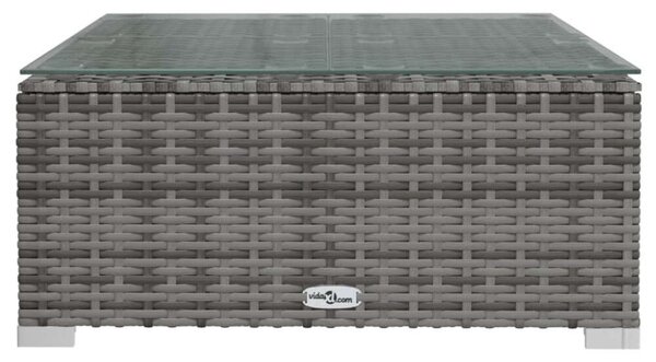 VidaXL - Polyrattan Kerti Ülőgarnitúra - 7 részes - Szürke
