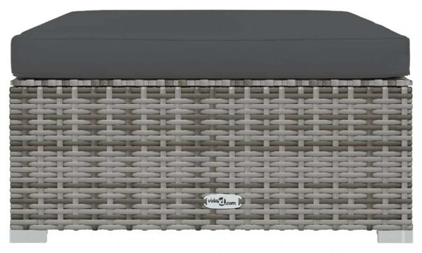 VidaXL - Polyrattan Kerti Ülőgarnitúra - 7 részes - Szürke