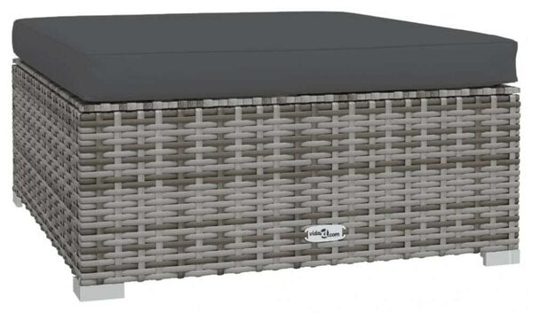 VidaXL - Polyrattan Kerti Ülőgarnitúra - 7 részes - Szürke