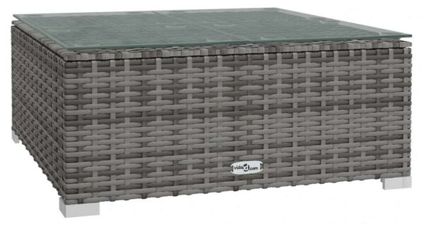 VidaXL - Polyrattan Kerti Ülőgarnitúra - 7 részes - Szürke