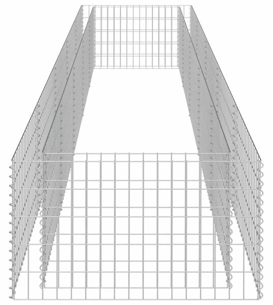 Horganyzott acél gabion magaságyás 450 x 90 x 50 cm