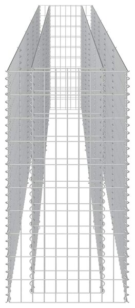Horganyzott acél gabion magaságyás 450 x 50 x 100 cm