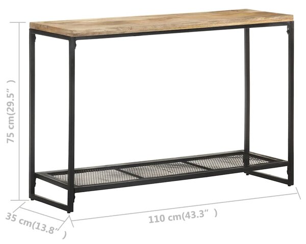 Tömör mangófa tálalóasztal 110 x 35 x 75 cm