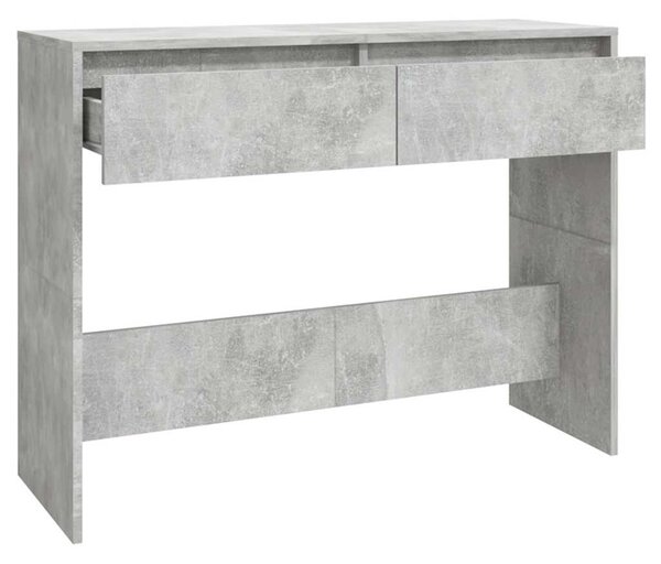 Betonszürke szerelt fa dohányzóasztal 100x35x76,5 cm