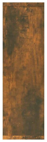 Füstös tölgy színű szerelt fa fali polc 85x16x52,5 cm
