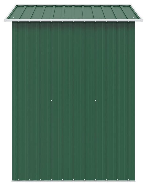 Zöld fém kerti fészer 204 x 132 x 186 cm