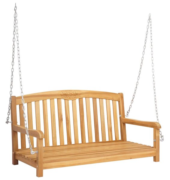 VidaXL Hinta Pad 114 x 61 x 61,5 cm Tömör Teakfa Természetes