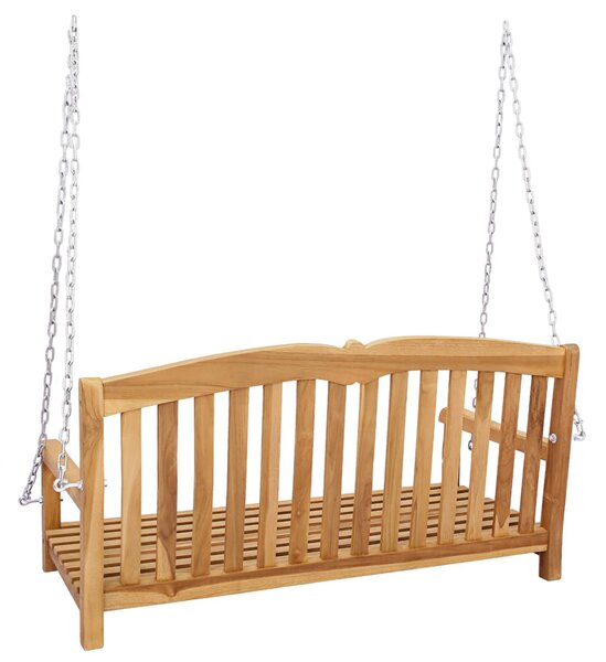 VidaXL Hinta Pad Természetes 114 x 60 x 60,5 cm Tömör Teakfa