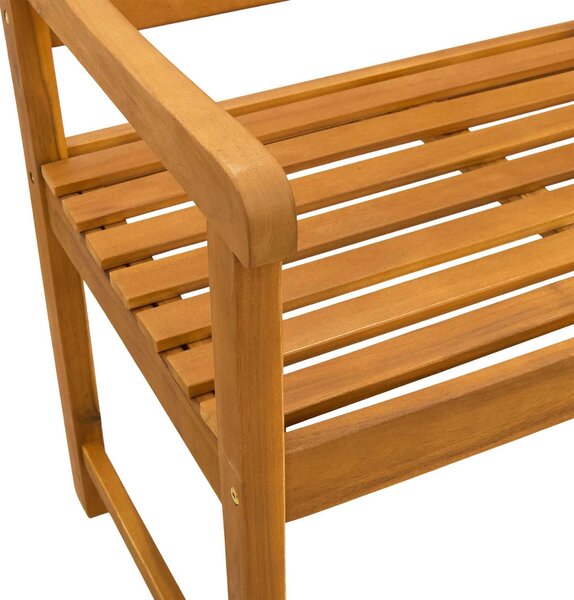 VidaXL Kerti pad Természetes 180 x 55,5 x 90 cm Tömör Akácfa