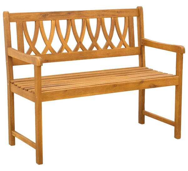 VidaXL Kerti pad Természetes 110 x 55,5 x 90 cm Tömör Akácfa