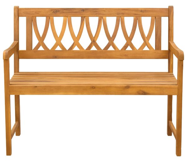 VidaXL Kerti pad Természetes 110 x 55,5 x 90 cm Tömör Akácfa