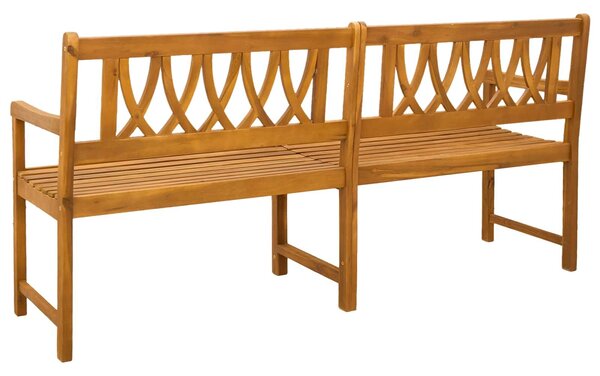 VidaXL Kerti pad Természetes 180 x 55,5 x 90 cm Tömör Akácfa