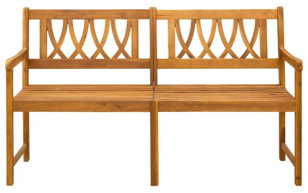 VidaXL Kerti pad Természetes 150 x 55,5 x 90 cm Tömör Akácfa