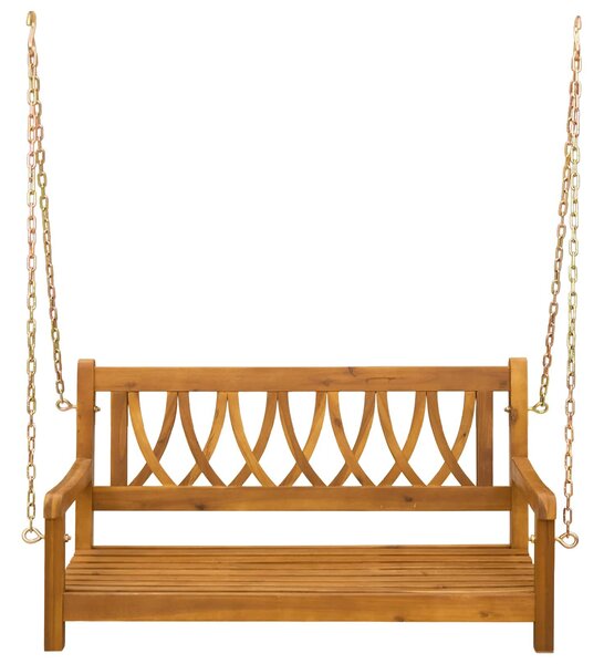 VidaXL Kerti hinta pad Természetes 110 x 56 x 58 cm Tömör Akácfa