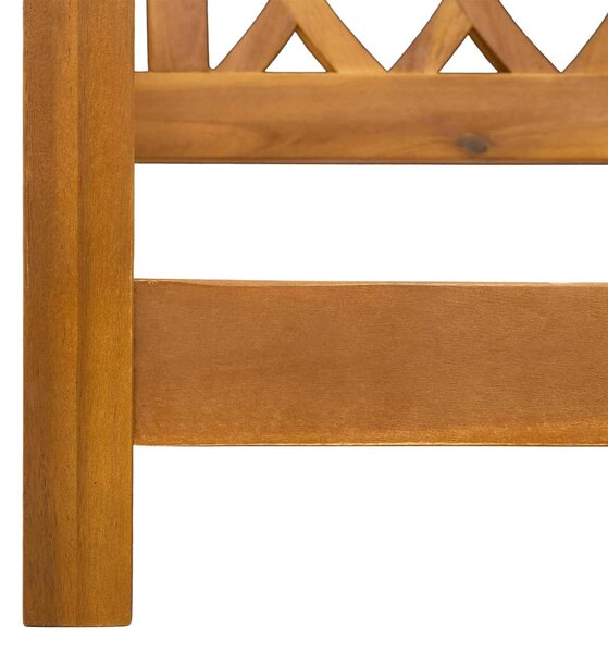 VidaXL Kerti hinta pad Természetes 110 x 56 x 58 cm Tömör Akácfa
