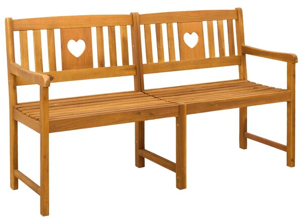 VidaXL Kerti pad Természetes 150 x 55,5 x 90 cm Tömör Akácfa