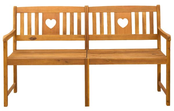 VidaXL Kerti pad Természetes 150 x 55,5 x 90 cm Tömör Akácfa