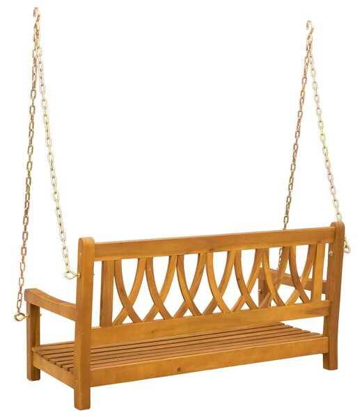 VidaXL Kerti hinta pad Természetes 110 x 56 x 58 cm Tömör Akácfa