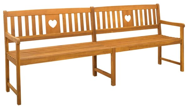 VidaXL Kerti pad Természetes 220 x 55,5 x 90 cm Tömör Akácfa