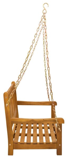 VidaXL Kerti hinta pad Természetes 110 x 56 x 58 cm Tömör Akácfa