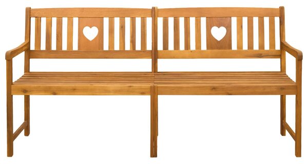 VidaXL Kerti pad Természetes 180 x 55,5 x 90 cm Tömör Akácfa