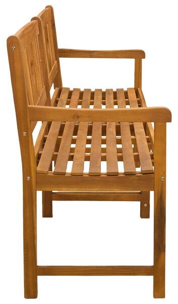 VidaXL Kerti pad Természetes 180 x 55,5 x 90 cm Tömör Akácfa