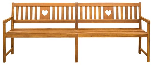 VidaXL Kerti pad Természetes 220 x 55,5 x 90 cm Tömör Akácfa