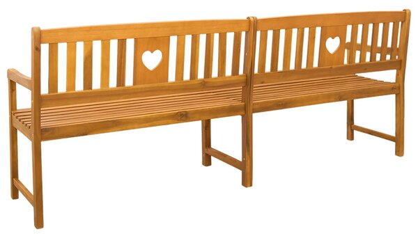 VidaXL Kerti pad Természetes 220 x 55,5 x 90 cm Tömör Akácfa