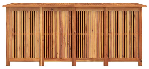 Tömör akácfa kerti tárolóláda 200 x 80 x 75 cm