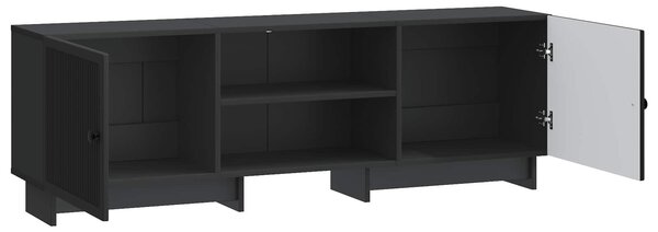VidaXL TV szekrény Fekete 150 x 31 x 50 cm Mérnöki fa
