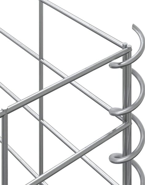 4 db vas gabion magaságyás 30 x 30 x 50 / 100 / 150 / 200 cm