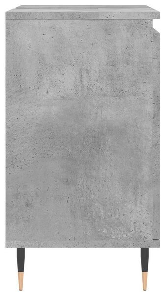 Betonszürke szerelt fa fürdőszobaszekrény 58x33x60 cm