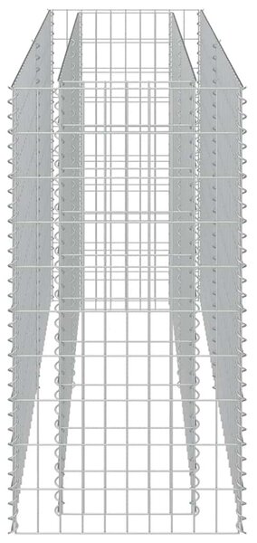 Horganyzott acél gabion magaságyás 180 x 50 x 100 cm