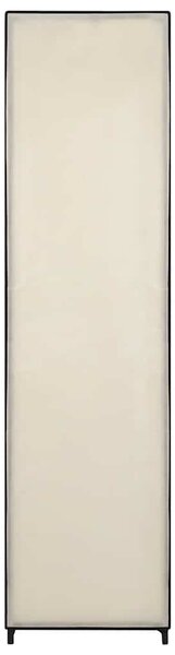 Krémszínű ruhásszekrény 4 tárolórekesszel 175 x 45 x 170 cm