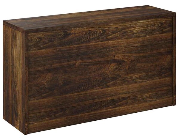 Füstös tölgy színű szerelt fa cipőtároló pad 80 x 24 x 45 cm