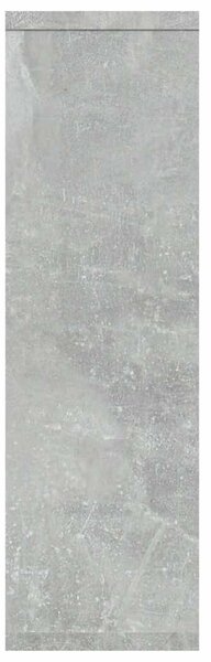 Betonszürke szerelt fa fali polc 85 x 16 x 52,5 cm
